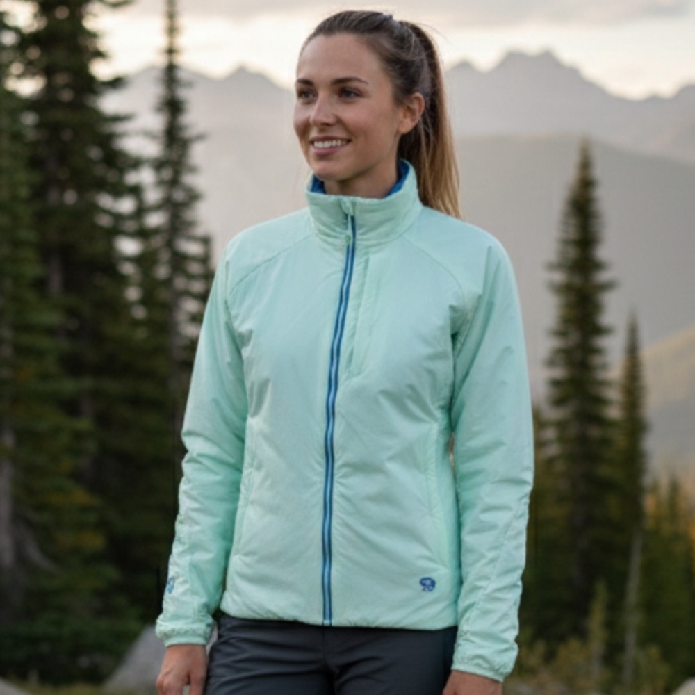 Mountain Hardwear Kor Strata Insulated Softshell Jacket XS Mint Outdoor